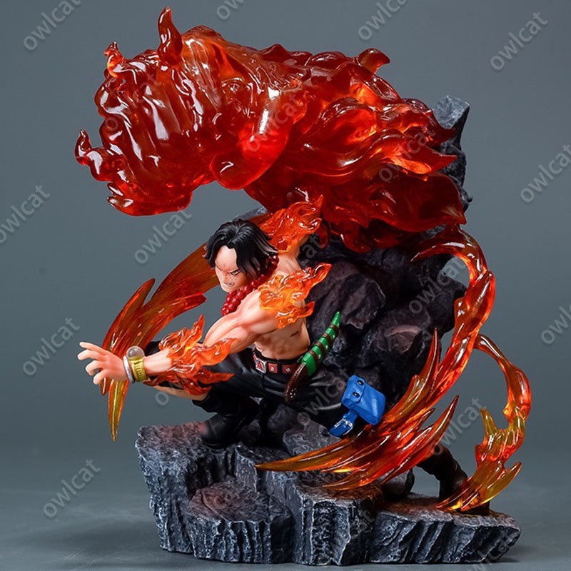 Mô Hình Nhân Vật One Piece Fire Fist Ace  17cm Big Size GK Figure Portgas D. Ace Dai Enkai: Entei Whitebeard 2st Division Commander PVC OnePiece Packed in Box Model