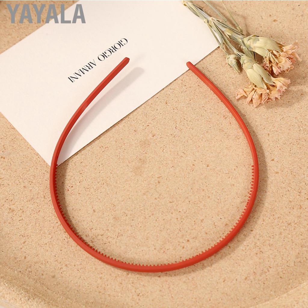 Yayala Matte Headband Women Pure Color Simple Elegant Hairband Hair Accessory for Holiday Party Dating 0.5cm