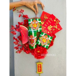 Mẹt tre trang trí Tết