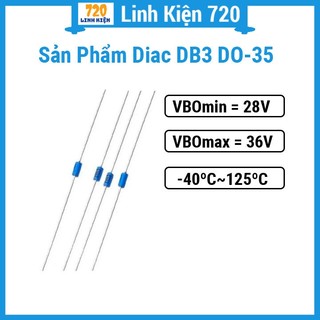 Linh kiện Diac DB3 DO-35, Diode cho doàng điện xoa chiều