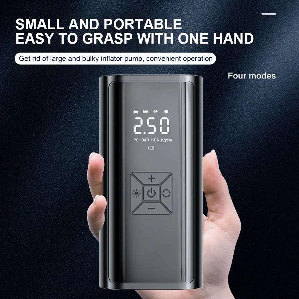 Máy Bơm Lốp Xe Hơi / Tàu Thuyền / Xe Máy Không Dây Di Động 6000mah 12v 150psi Chất Lượng Cao