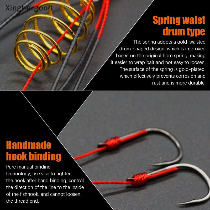 Xinghergood Hộp Đựng Lưỡi Câu Cá Có Phát Quang Nhiều Màu Đầu Lưỡi Câu Cá Nước Ngoài xhg