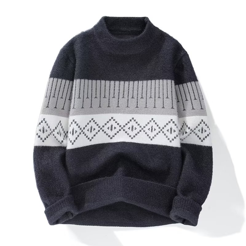 Aokang Áo sweater Dệt Kim Cổ Lọ Thoải Mái Thời Trang Thu Đông Cho Nam