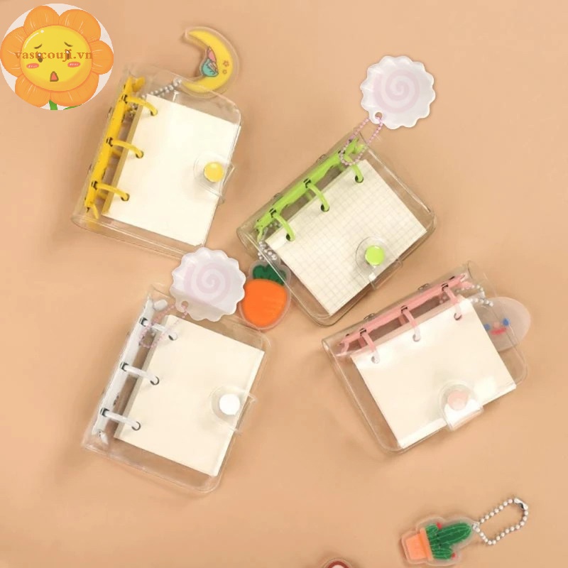 Vastji Móc Khóa acrylic Hình Mực Hồng Đáng Yêu vn