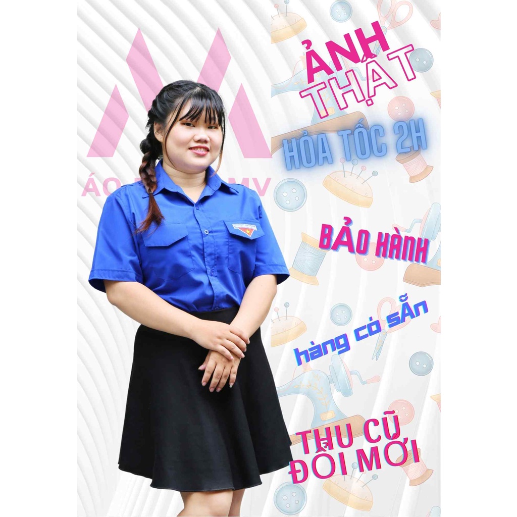 [Có sẵn] [Ảnh thật] [Chính hãng] ÁO SƠ MI ĐOÀN BIGSIZE TAY NGẮN