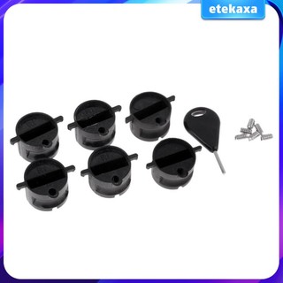 Bộ 6 Vít Cố Định Phích Cắm + 6 Ốc Vít Cho Ván Lướt Sóng / Ván Trượt Ngắn