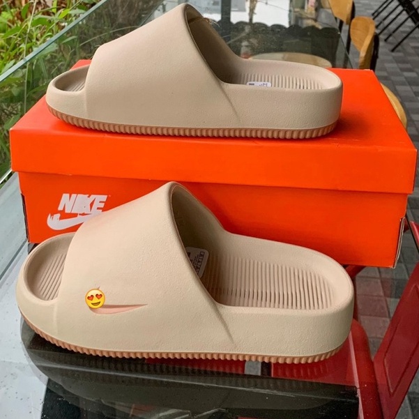 "Chính Hãng" Dép Bánh Mì _Nike Calm Slide bản mới SS2023 mềm hơn bản thường nam nữ unisex