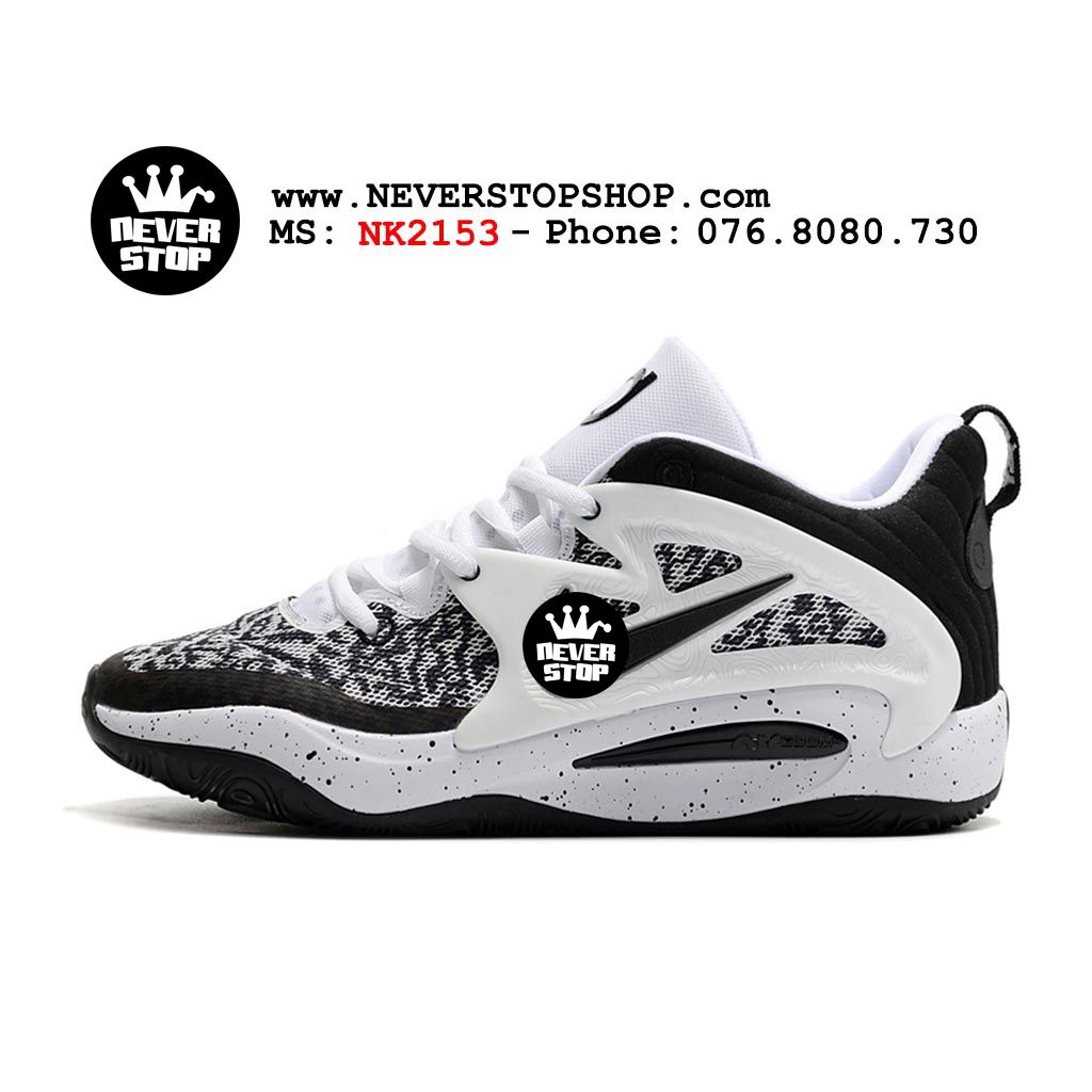 Giày bóng rổ KD 15 SPECKLED đen trắng bản đẹp hàng chất lượng cao sắc nét chuyên outdoor  | NeverStopShop.com
