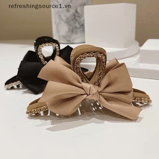 Kẹp tóc nơ đính đá thanh lịch cá mập