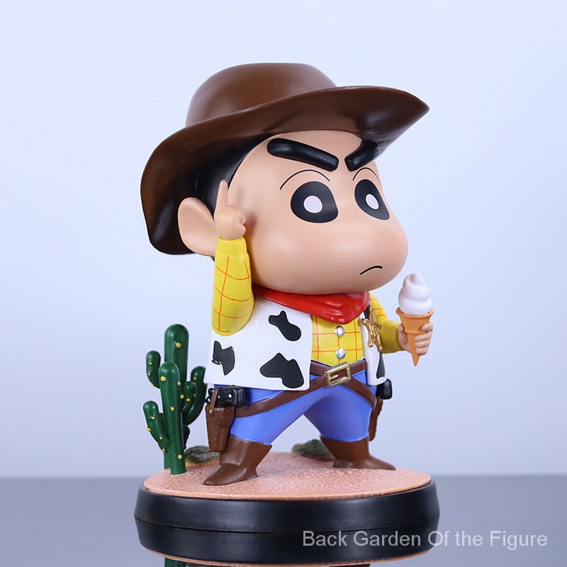 Tượng Mô Hình shin-chan Cây Xương Rồng Phong Cách Cao Bồi Thủ Công vvvi