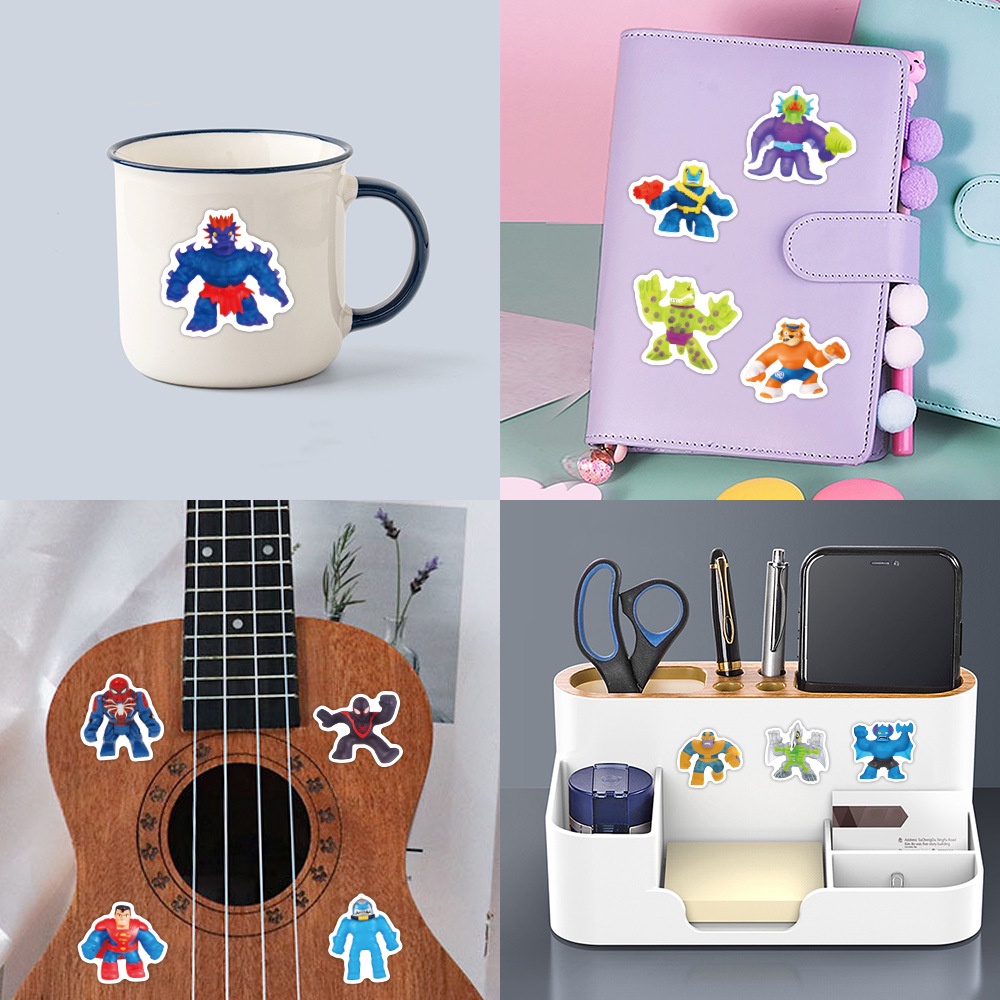 J· Hình Dán Chống Nước Goo Jit Zu Phim Hoạt Hình Mũ Bảo Hiểm Máy Tính Xách Tay Hành Lý Dán Thiết Lập, 63 tờ