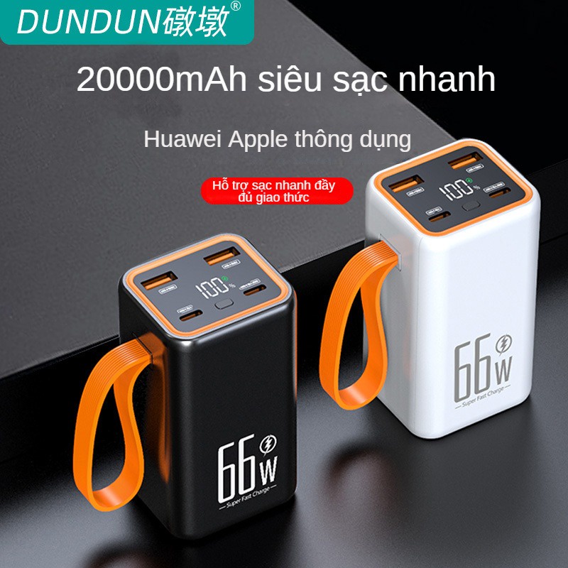 Cục Sạc Nhanh pd66w 2,000mah Dung Lượng Lớn Tiện Lợi