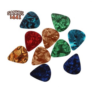 10 Miếng Gảy Đàn guitar celluloid 0.71mm Nhiều Màu
