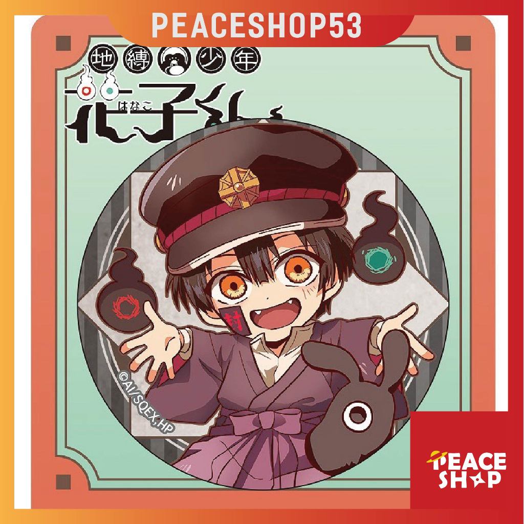 Huy hiệu Jibaku Shounen Hanako-kun Phụ Kiện Anime Manga Game Toilet-Bound Hanako-kun HH64