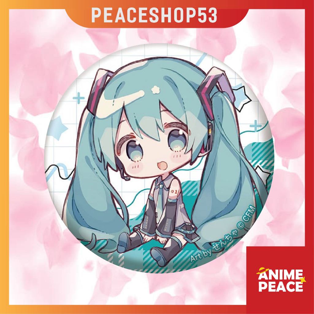 Huy hiệu Hatsune Miku Vocaloid Lấp Lánh Huy Hiệu Vocaloid Ver 10 Set Chibi HH69