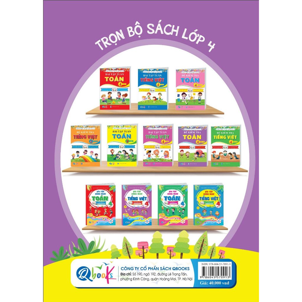 Sách Đề Kiểm Tra Toán Lớp 4 - Học Kì 2 - Cánh Diều  - Bản Quyền