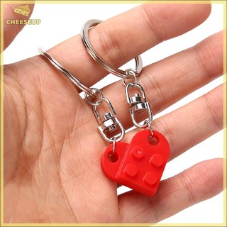 Kem Cheeseeseeseeseeseeseet| Set 2 Móc Khóa Hình Trái Tim Gạch / Trái Tim Cho Cặp Đôi