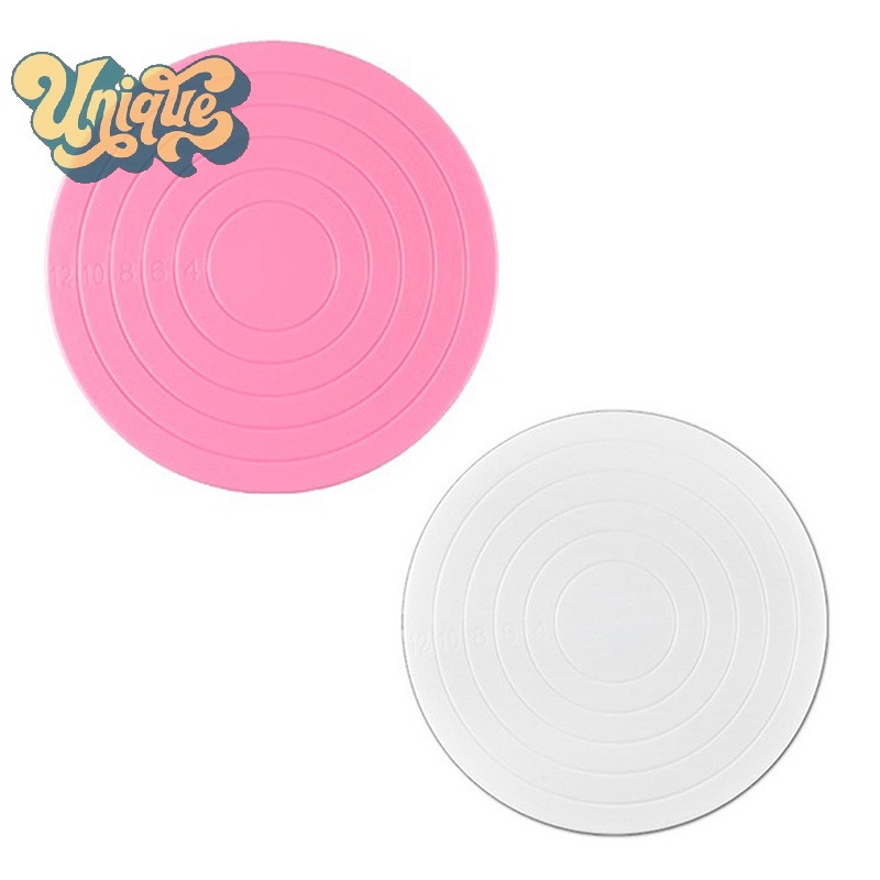 (Độc Đáo) Bàn Xoay Bánh Kem Bằng Nhựa 14cm diy Mới