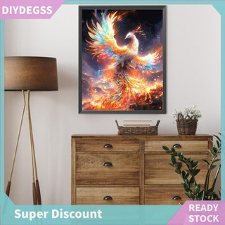 Bộ tranh đính đá 5d họa tiết phượng hoàng độc đáo diy dùng trang trí nhà cửa