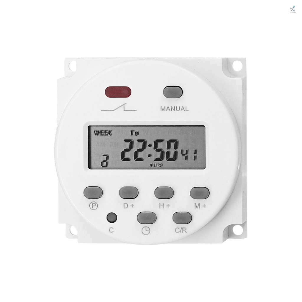 Công Tắc Hẹn Giờ Kỹ Thuật Số 16 Lập Trình Bật / Tắt Độc Lập Cho Đèn Nhà Ở / Văn Phòng / TV