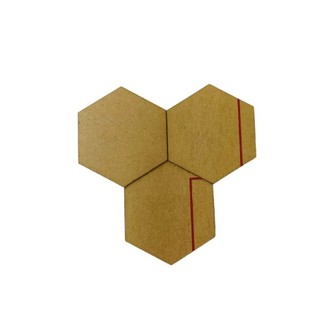 Cắt mica trong suốt theo yêu cầu - Hình lục giác 6cm