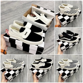 ⚡𝗕𝗜𝗚 𝗦𝗔𝗟𝗘⚡ Giày Vans caro, fear of god, Vans slipon caro hàng đẹp 🍓