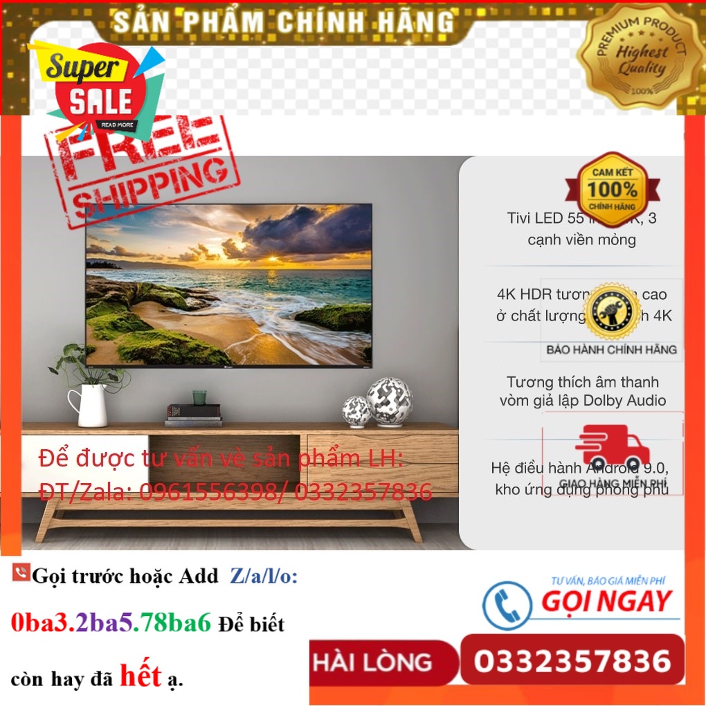 Hãng> Tivi Led Casper 4K 55 Inch 55UG6300 < Chính hãng BH:24 tháng tại nhà toàn quốc >
