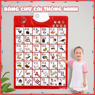  Bảng chữ cái và số thông minh có giọng nói bảng điện tử treo tường cho bé đọc chữ cái Tiếng Việt 