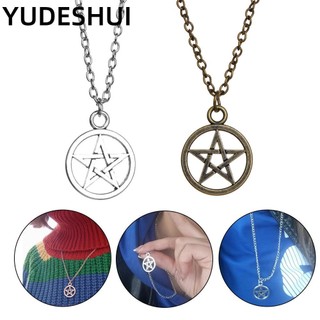 YUDESHUI Dây Chuyền Mặt Hình Ngôi Sao Năm Cánh Nhiều Màu Tuỳ Chọn Thời Trang Cổ Điển Cho Nam Và Nữ