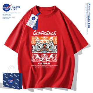 Hàng có sẵnNASA Áo Thun Cotton Tay Ngắn In Chữ NASA Thời Trang Mùa Hè 2024 Cho Cặp Đôi Tay áo ngắn áo thun nam