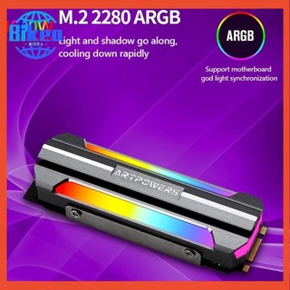 Bộ tản nhiệt ổ cứng m2 ssd argb m.2 2280 nvme chất lượng cao