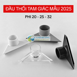 Đầu thổi mỏ vịt Phi 20 25 32 U-PVC dùng thổi đáy hồ cá