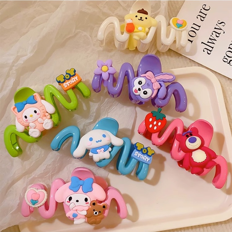 Kẹp Tóc Hình Cá Mập Đính Búp Bê Phong Cách Hàn Quốc Ngọt Ngào Thời Trang Cho Nữ