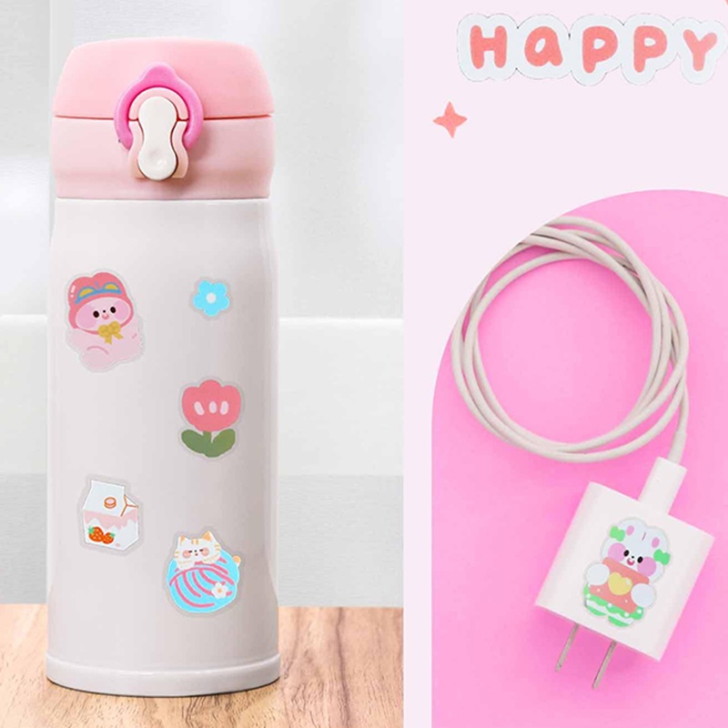 Bộ 100 Miếng Dán Hoạt Hình Xinh Xắn Dùng Trong Trang Trí   RYVN