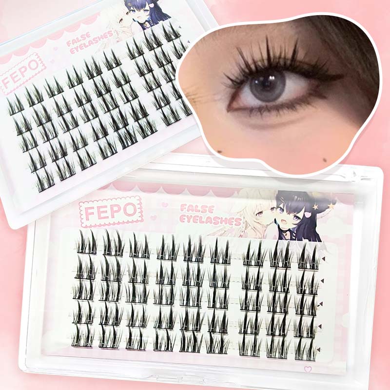Hộp Lông Mi Giả 5 Hàng 3d Dày Tự Nhiên derf