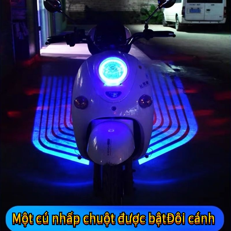 Đèn led Hình Đôi Cánh Độc Đáo Trang Trí Đuôi Xe Mô Tô