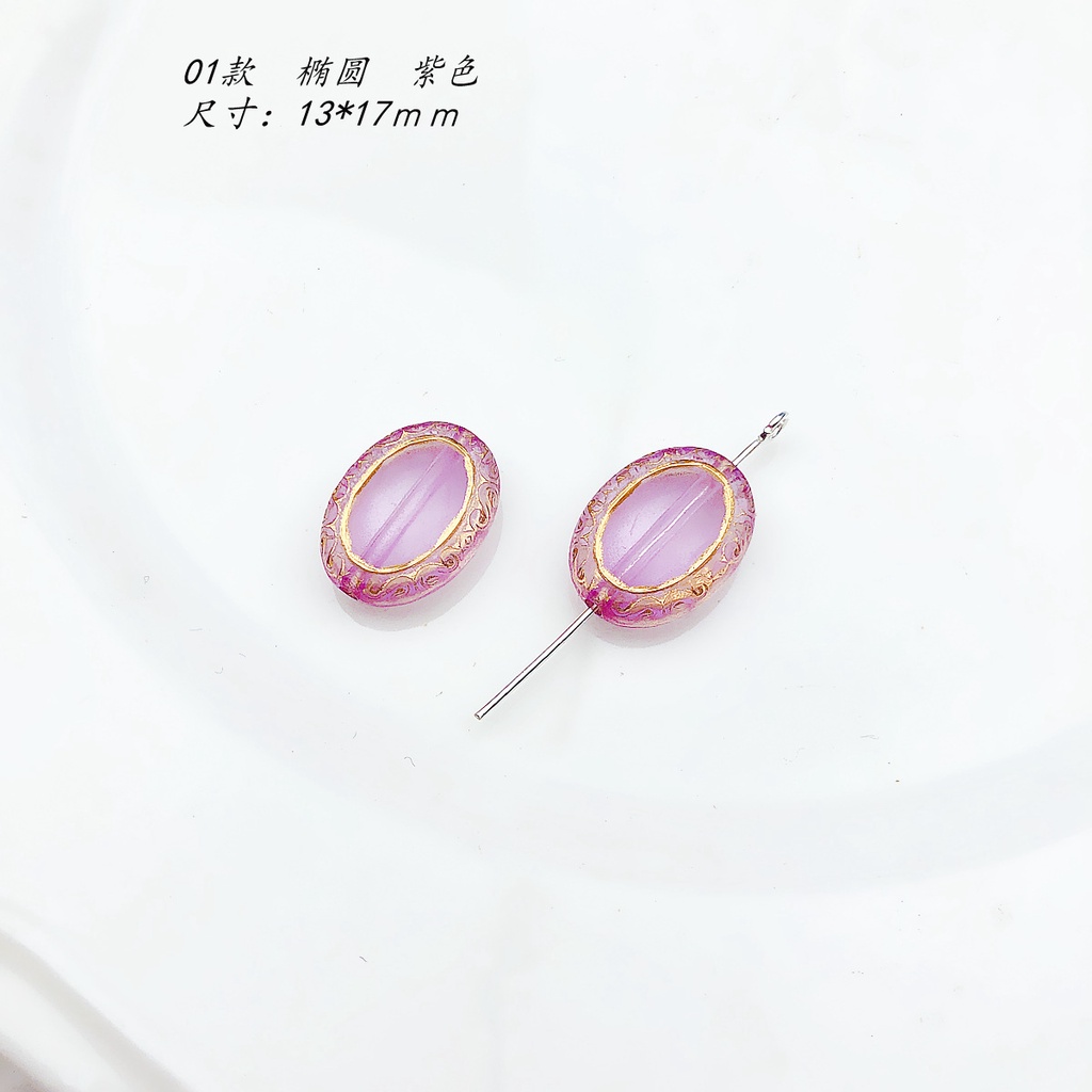 Gói Hạt Xỏ Hình oval Trong Suốt Dùng Làm Trang Sức diy