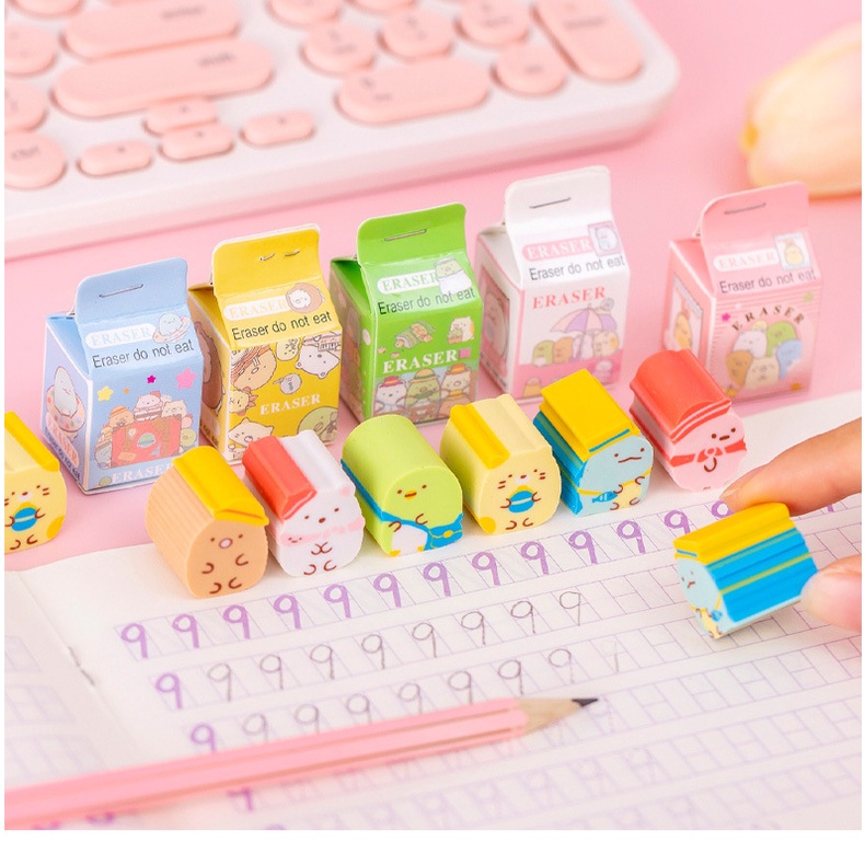 Dễ Thương Gôm Tẩy Hình Bánh Bao Bí Ẩn Dành Cho Học Sinh Mẫu Giáo