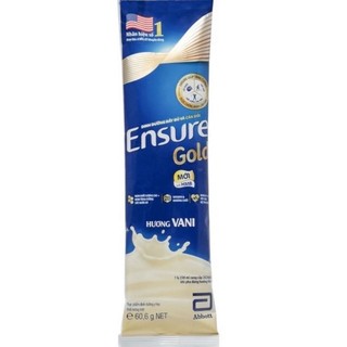 Chính hãng - 10 gói ensure gold vanilla - gói 60,6g - cam kết hsd mới