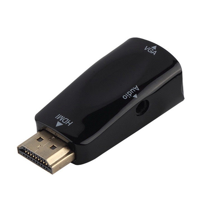 Đầu ChuyểN Âm Thanh / video 1080p hdmi Sang vga 3.5mm - MàU Đen