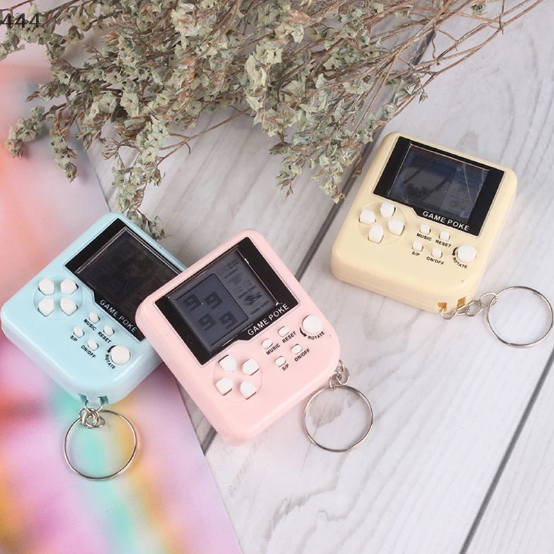 Máy Chơi game mini Cổ Điển Cầm Tay Layqianfa444} Có Móc Khóa