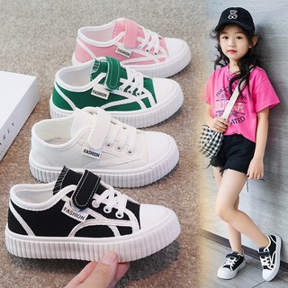 Giày Thể Thao Vải canvas Đế Mềm Thời Trang Xuân Thu 2023 Cho Bé Gái
