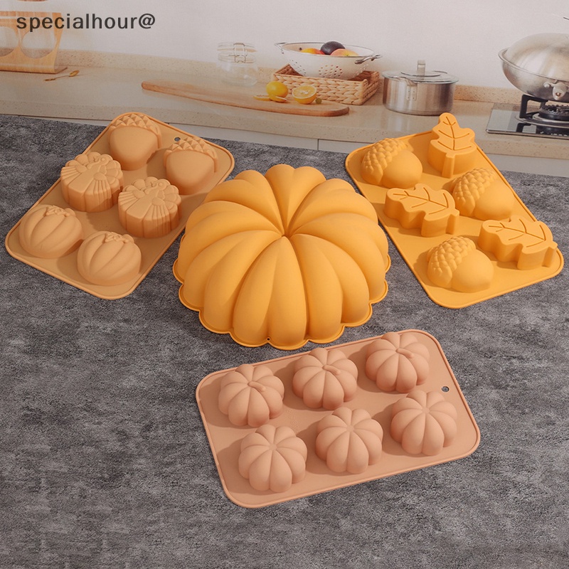 Khuôn Silicon Làm Bánh Kẹo Hình Quả Bí Ngô halloween Mới