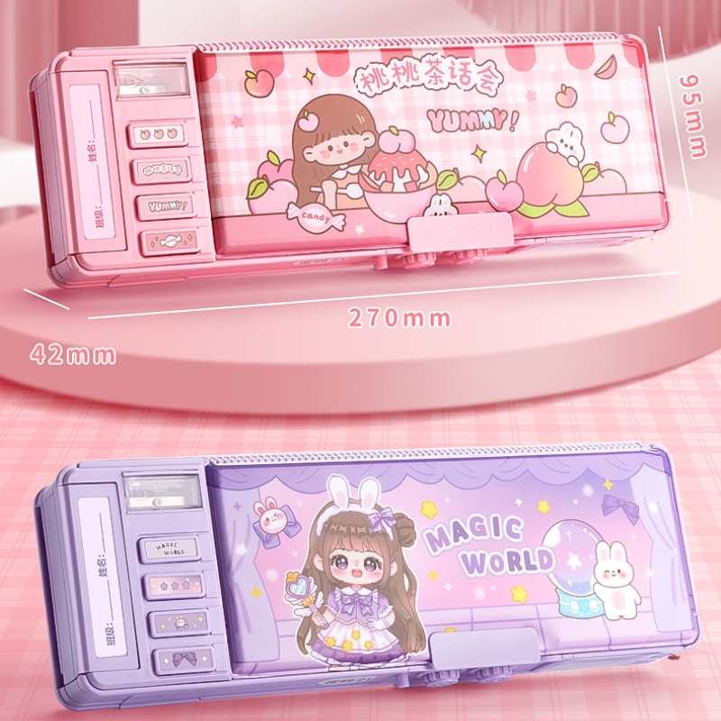 Hộp Đựng Bút Đa Năng Có Khóa Mật Khẩu Cho Bé Trai