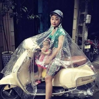 Áo mưa trong suốt 1 đầu
