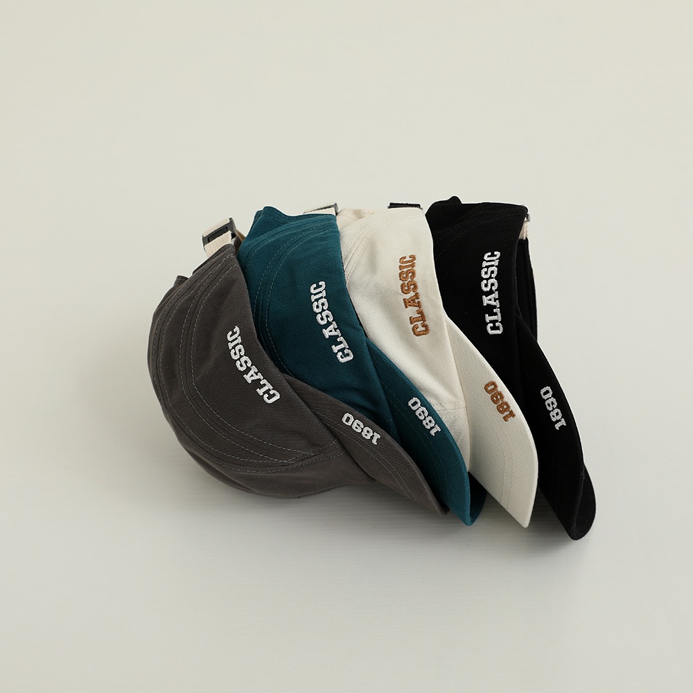 Mũ Lưỡi Trai Thêu Chữ 1890 Phong Cách Hàn Quốc Cho Mẹ Và Bé