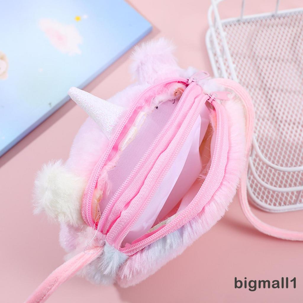 Topmall Túi Bông Đeo Chéo Hình Thú Hoạt Hình Cho Bé Gái