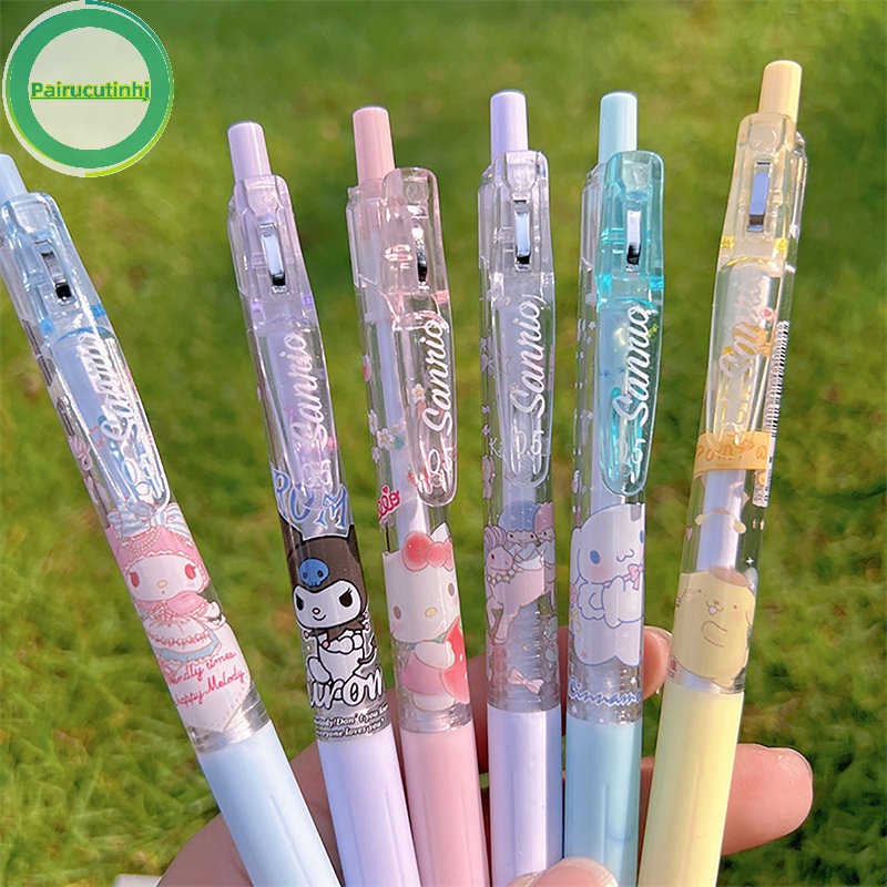 Parucutin Set 6 Bút Bi Họa Tiết anime sanrio Dễ Thương Cho Học Sinh vn