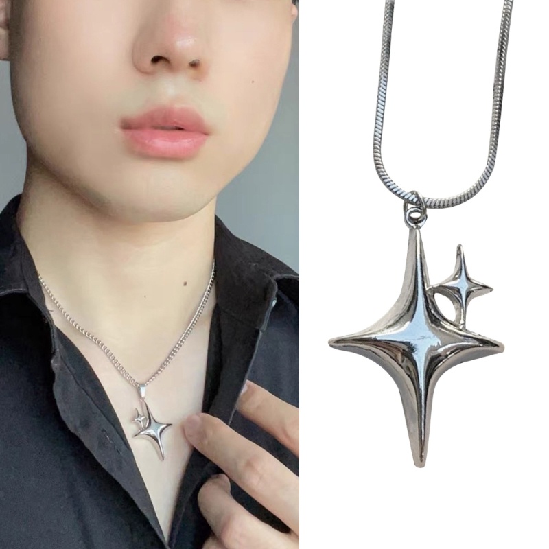 Vòng cổ Dạng Chuỗi Hình Ngôi Sao coo Phong Cách hip hop y2k awn Cho Nữ