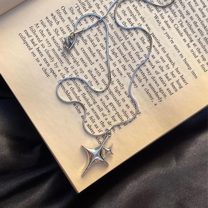 Vòng cổ Dạng Chuỗi Hình Ngôi Sao coo Phong Cách hip hop y2k awn Cho Nữ